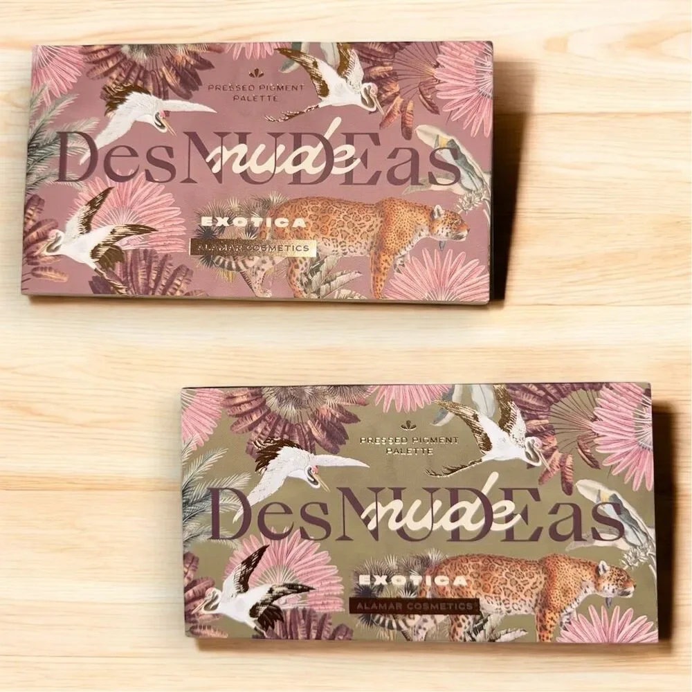 Alamar Cosmetics DesNudeAs Exotica Pressed Pigment Palette Nude Pink 8 Shades